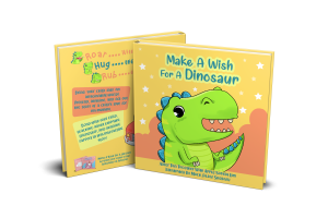 Our Publications dinosaur english first edition mockup