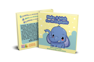 Our Publications elephant english first edition mockup