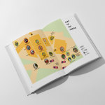 Custom Publishing guidebook interior mockup map