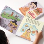 Custom Publishing open book mock